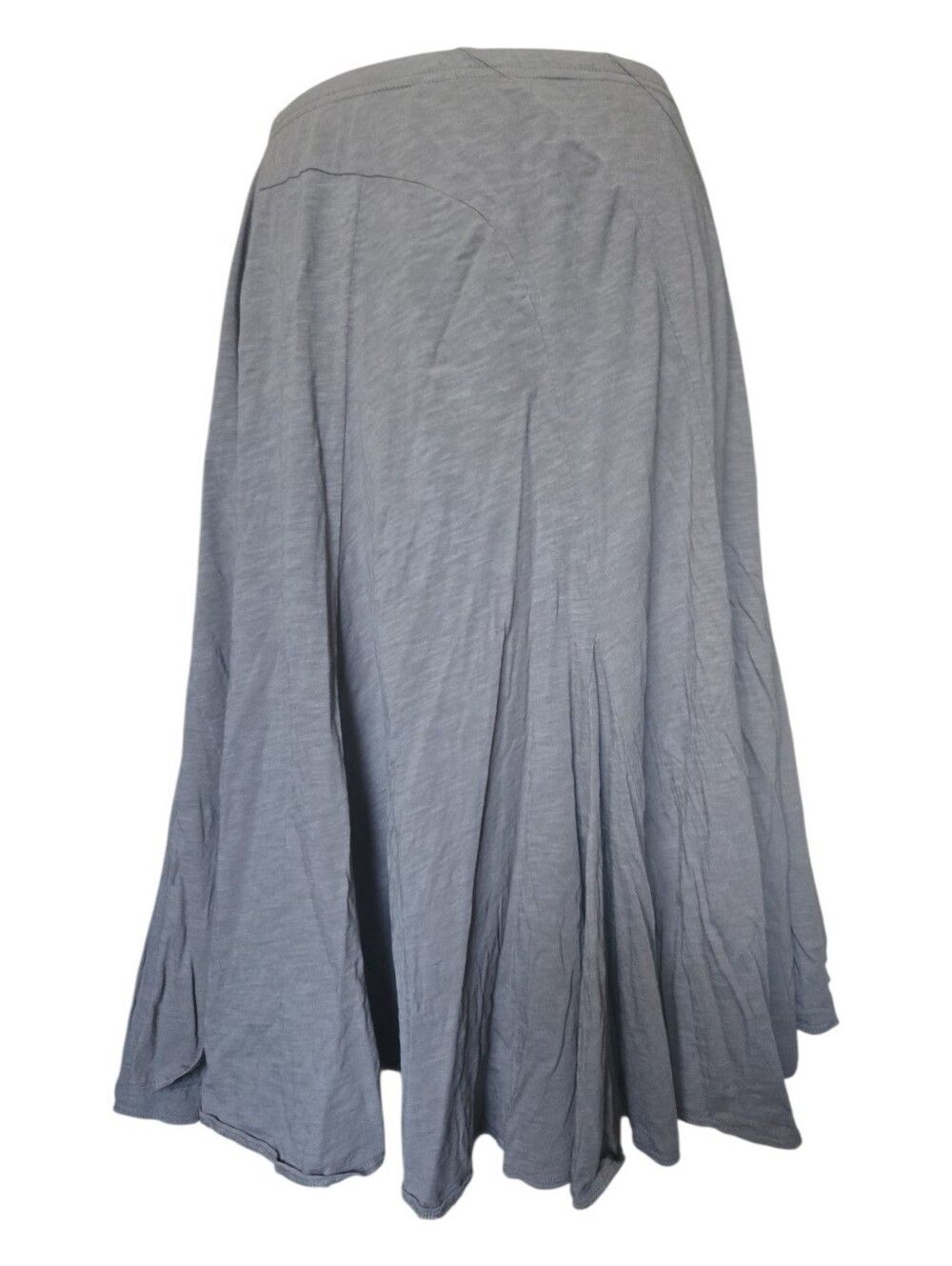 Garnet Hill Gray Flowing Knit Midi Skirt - XL